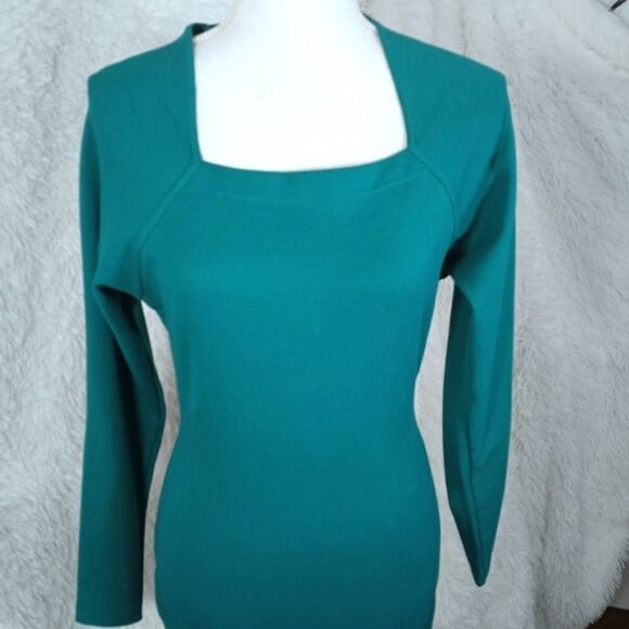 BRASS PLUM GREEN MIDI DRESS SZ.S EUC - Picture 3 of 8